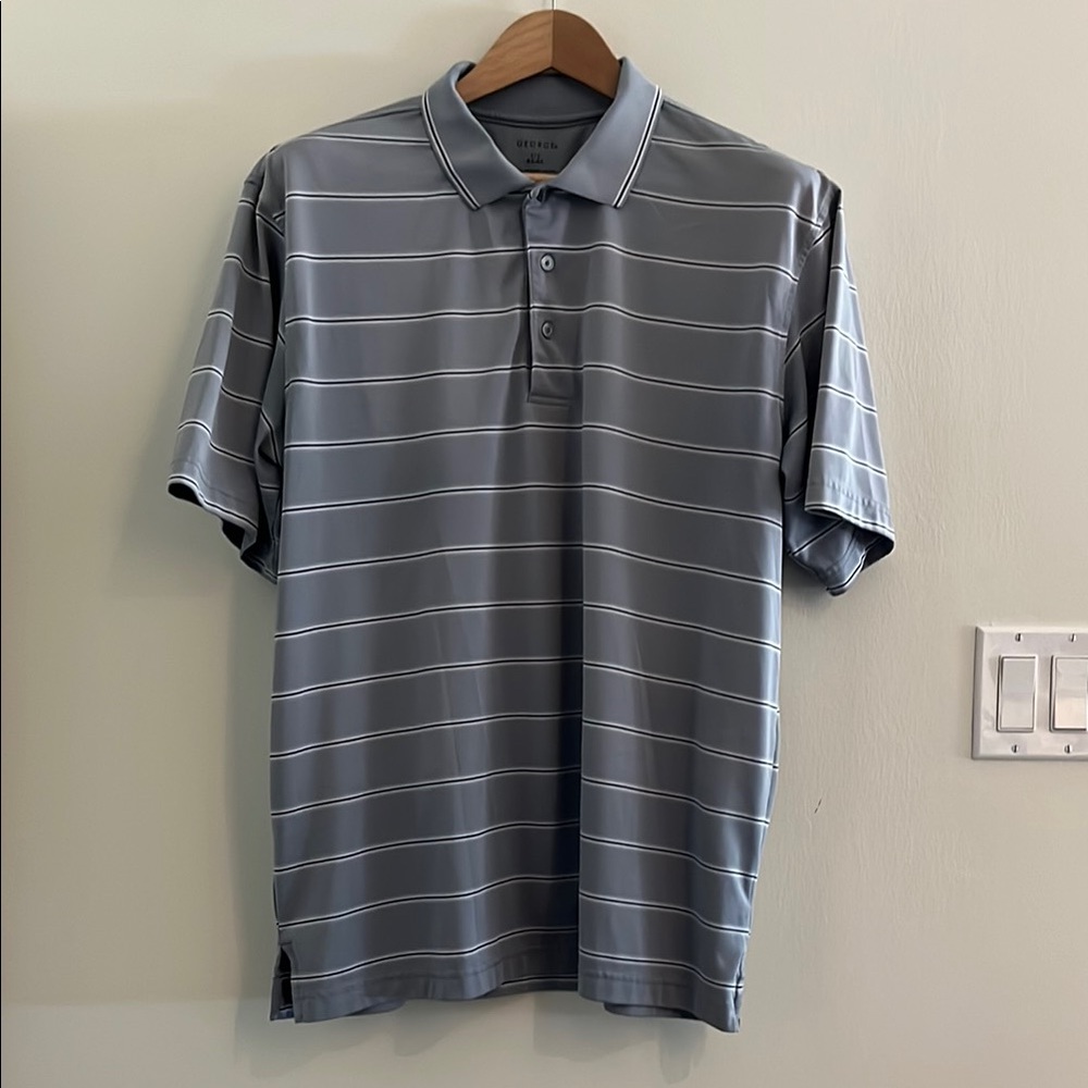 George Gray Polo Shirt Classic Stripes